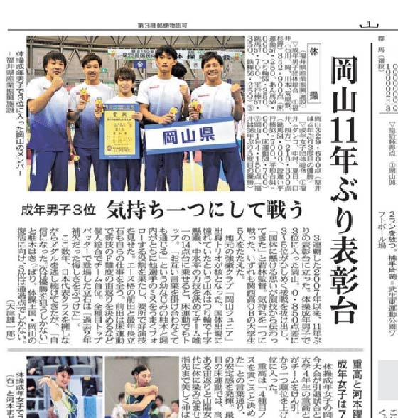 国民体育大会 岡山県代表